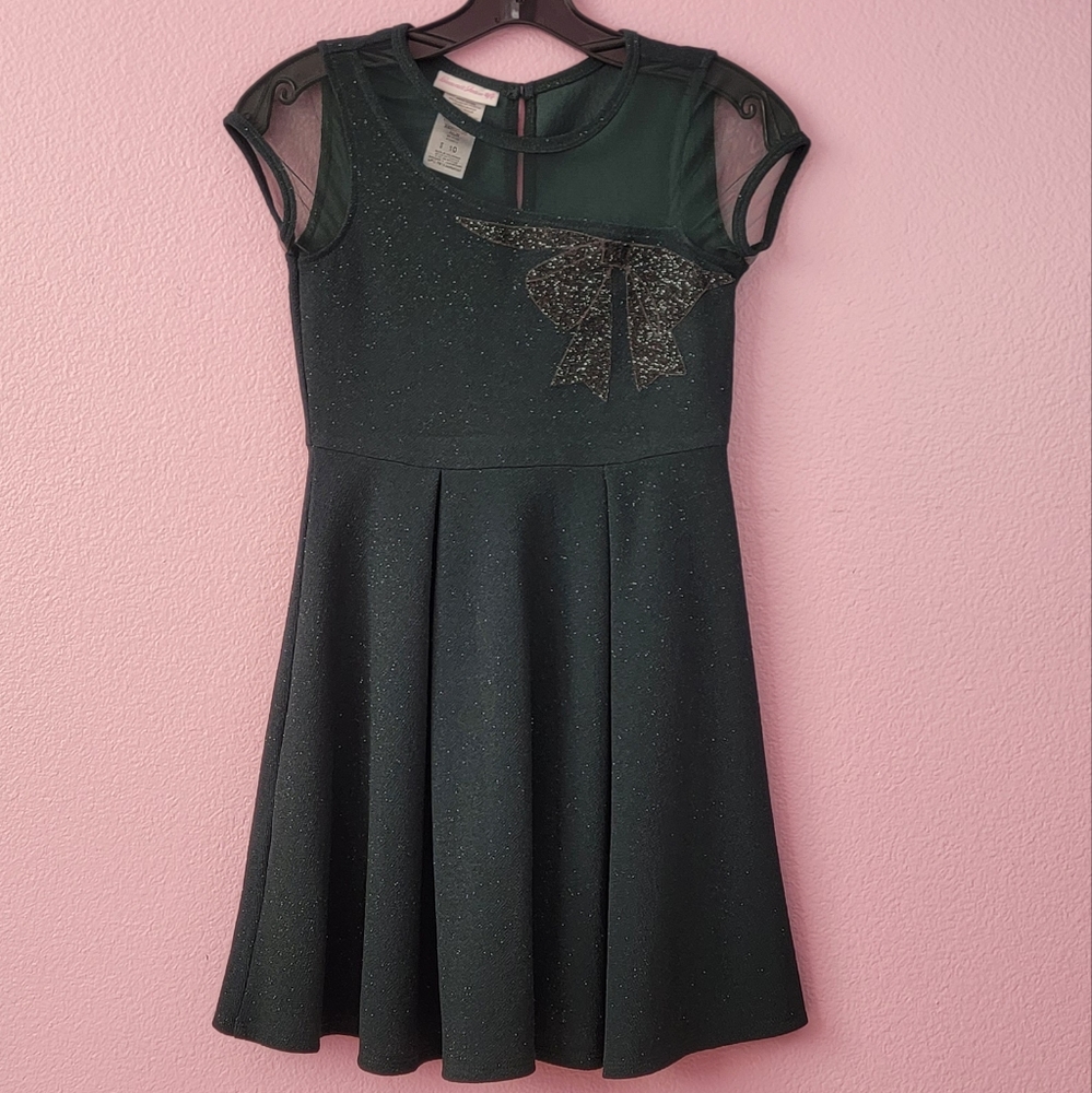 Bonnie Jean Green Sparkly  Dress / 10.